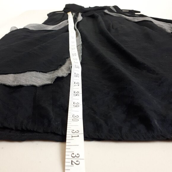 Glam & Fame Black Grey Sleeveless Tunic Top - Picture 6 of 10